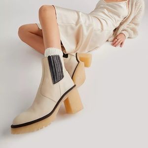 James Chelsea Boot in White